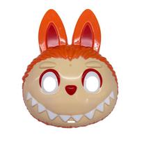 1 vnt. Vaikų Rab kaukė Plastikinė kaukė Helovinas cos Kostiumų rekvizitas labubu mask [orange]