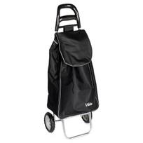 Vežimėlis su pirkinių krepšiu juodas 30 l 355x28x96 cm Orion