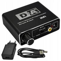Wzmacniacz Słuchawkowy Konwerter Dac Hifi Toslink Coaxial 2X Cinch Wireway