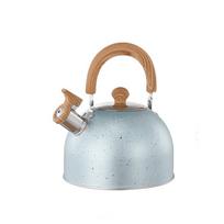 2/3L Stove Water Kettle Flat Bottom Teapot Kitchen Accessories Star Point Whistle Kettle  Home 2000ml mėlyna