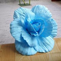 NEW Silk PE Foam Rose Artificial Flowers Giant Simulation Rose Flowers 30cm Background Fake Flowers Rose Branch Wall