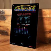 1 piece: Retro arcade game tinplate hanging plaque, classic pixel-style game poster decorative painting, living room/game room w (as the picture,20x30cm)
