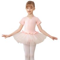 Girls Ballet Leotards Tutu Dress Balleriana Ballet Skirt For Kids Children Ballet Gymnastics Gauze Skirt 110 rožinė