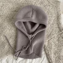 HOT Women Winter One-Piece Beanie Hats Knitted Balaclavas Neck Warmer Hooded Scarf Outdoor Drawstring Ear Protection Beanies Cap pilka