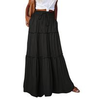 Elegant Women's Maxi Skirt Perfect for Casual & Formal Occasions, Comfortable Long Flowing Design, High-Quality Fabric L juoda