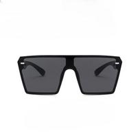Large Shaped Frame Square Shaped One-piece Sunglasses UV Protection Trend For Men and Women Sunglasses Stylish Gradual Color Color Vision Wear gafas