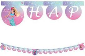 Baner Girlanda Lalka Barbie Urodziny Party
