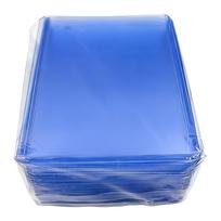 Plastic Card Sleeves for Standard Size Trading Cards Protective Holder for Collectible Game Cards Bulk Pack Storage Organizer One Size mėlyna