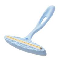 Dual-Sided Clothes Lint Remover Pet Hair Remover Brush with Copper Head Fabric Use Hair And Dust Remover for Clothes Furniture Car Seats mėlyna