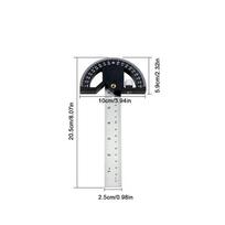 8/12 Inch Angle Ruler Protractor 180 ° Goniometer Ruler Angle Gauge  Carpenter 8 Inch