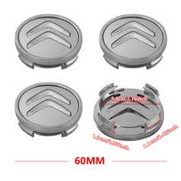 4 vnt. 60 mm automobilio ratlankio centrinis dangtelis, juodas ratlankio centrinis dangtelis, ABS padangų ratlankio apdangalas, skirtas Citroen C5 C3 C4, automobilio aksesuarai