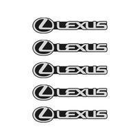 5/10Pcs 3D Aluminum Car Audio Stereo Speaker Badge Emblem Sticker For Lexus GX470 RX330 Ct200h IS200 RX450h IS300h NX300h UX RX