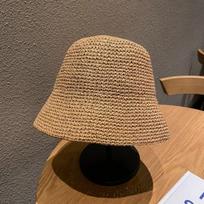 Beach Korean Straw Hat Summer Women Visor Bucket Hat Fisherman Hat Hand Weaving Panama Girl Fishing Chapeau Sun Hats Tool Hat chaki