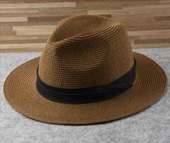 Didelio dydžio Panama skrybėlės Moteriška Platus kraštas Šiaudinis skrybėlė Vasaros Apsauginė kepurė Vyriška Papildomo Dydžio Fedora Skrybėlė 55-57cm 58-60cm 61-64cm 55-57cm ruda