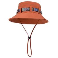Colorful Striped Western Cowboy Fisherman Hat Women Men Summer Wide Brim Sunshade Hiking Camping Caps Outdoor UV Protection Hats 56-58cm oranžinė