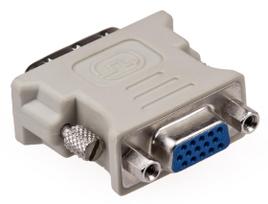 Adapter Przejściówka Dvi-I 24+5 Pin Męski Na Vga D-Sub Żeński Do Karty
