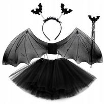 Halloween Strój Pajęczarka Nietoperz Kostium Tutu