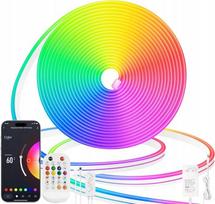 5M Taśma Led Rgbic Neon Flex 5050 Aplikacja Bluetooth Pilot Zasilacz