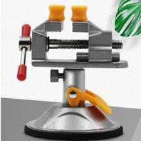 Alloy Jewelry Vise Suction Cup Rotatable Engraving Table Vice Adjustable Jaw Quick Positioning Screw Clamp Engraving Work Silver