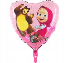 Balon Foliowy 18  - Masha Na Rowerku
