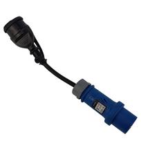 Adapter Kempingowy 0,33M Z Wtyczki Cee 16A/3P Na Gniazdo Schuko Ip44