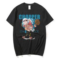 Anime ONE PIECE Chopper Manga Graphic T Shirt Kawaii Funny Printed Summer T-shirt Men Women Casual Cotton Tees Oversized Streetwear Tops XXXL