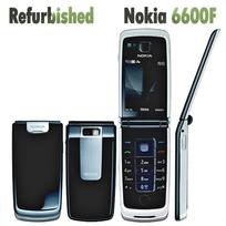 Atnaujintas Nokia Original Nokia 6600 Fold mobilusis telefonas No charger juoda