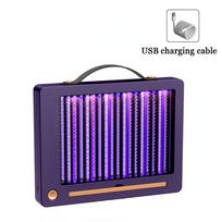 Elektrinis uodų užtrauktukas USB įkraunamas tinklelis uodų gaudyklė 1200 mAh sieninis musių naikintuvas, skirtas sumažinti skraidančių vabzdžių skaičių Rechargeable violetinė