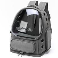 Transparent Pet Cat Carrier Bag Outdoor Travel Backpack Cats Small Dogs Breathable Cat Carrying Bag Pet Supplies One Size pilka