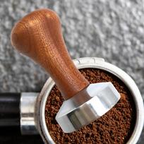 51/53/58mm Coffee Tamper Leveler Wooden Handle Distributor for Maker ADM 51mm