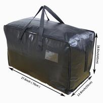 70x42x35CM Didelės talpos antklodžių ir drabužių laikymo krepšys PE drabužių organizavimo krepšys Namų ūkiui atsparus vandeniui ir dulkėms austas krepšys About 70x42x35cm gray