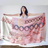 Flanelinis juokingas pledas vienas milijonas juokinga dovana biuro pledas dangalas pledas oro kondicionuojamas kambarys universiteto bendrabutis tinklo žvaigždė 70x100cm