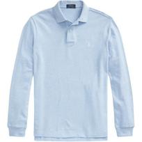 Polo Ralph Lauren Embroidered Pony Logo Long Sleeve Polo Shirt Men tops Light-Blue MNPOKNI16821831-400 XXL