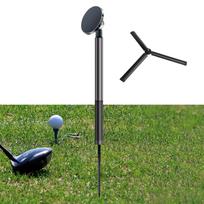 Golf Monopod with Phone Holder Aluminum Alloy for Recording Easily Install 29.5-121cm Accessory Black Ground Spike