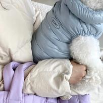 Morandi spalvos minimalistinė šilta naminių gyvūnų liemenė mažiems šunims ir katėms - Rudens/žiemos Teddy Bichon drabužiai XL (11-15 jin) bondi mėlyna spalva