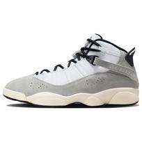 Air Jordan 6 Rings Light Smoke Grey Men Sneakers Black Sail White FJ4650-077 42.5