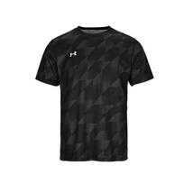 Under Armour Quick-Dry Lauko Bėgimo Patalpų Sporto Salės Trumpomis Rankovėmis Marškinėliai Unisex Viršutiniai Drabužiai Juodi 25500521-001 S