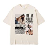 Tate Mcrae Greedy T Shirts Men Women Clothing Fashion Vintage T-shirts 100_ Cotton Casual Loose Short Sleeve T-shirt Streetwear S