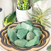 Raw Green Aventurine Gravel Crystal Stone Natural Rough  Perfect for Rock Tumbling, Decorating DIY Finished Material Package, Na 100g