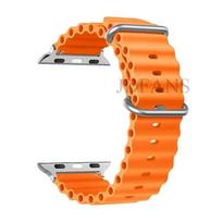 Silikoninė „Ocean“ juosta Apple Watch juostai Series Ultra 9 8 7 6 5 4 10 SE iwatch apyrankė 42mm 44mm 45mm 49mm 40mm 41mm 46mm juosta 38 40 41 S10-42mm