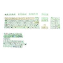 Green Frog Cartoon Keycaps Full Set Keycap Dyes Subbed Thick PBT Keycap for Game Mechanical Keyboards 1