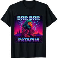 BRR BRR Patapim - Italian Brainrot Meme T-Shirt(3) S juoda