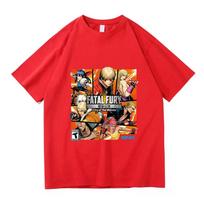 Game FATAL FURY Graphic T-shirt Cotton Short Sleeve Loose Male Tshirts Unisex Streetwear Casual Summer O-neck Men T Shirt Print S