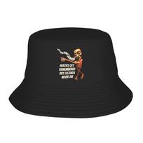 Italian Brainrot Tung Tung Sahur Bucket Hat  Street Style Fisherman Caps For Unisex Trendy Travel Hiking Personality Printed Cap One Size