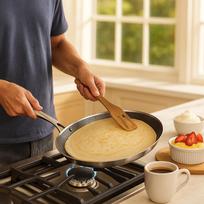 D5 Stainless Steel Crepe Pan Non-Stick Pots Honeycomb Coating Frying Pan Pizza Tray 24/26/28cm Kitchen Cookware Pancake Egg Pan 24cm