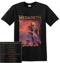 26 Megadeth Peace Sells Albumo Viršelis Daina Sąrašas Marškinėliai S-XXL Oficialūs Grupės Marškinėliai Unisex Marškinėliai L brown