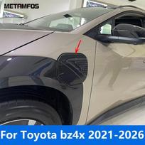 Skirta Toyota bz4x -2025 2026 Anglies Pluošto Kuro Bako Dangtelis Dujų Alyvos Užpildymo Dangtelio Apdailos Lipdukas Išorės Aksesuarai Automobilio Stilius gray