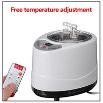 1500W 3L 220-240V Sauna Steamer Pot Generator Steam SPA Pot Machine with Remote Control for Home Large Sauna Steamer Body Therapy Relax