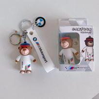 New Little Bear Doll Car Logo BMW Emblem Luxury Car Keychain For BMW X1 X2 X3 X4 X5 X6 3 5 Series M2 M3 M4 M5 M6 M7 Accessories balta