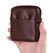For Samsung Z Flip 6 5 4 3 5G,Leather Wallet Belt Clip Case Men Waist Bag Galaxy Flip6 Flip5 Flip3,Moto Razr 50 40 Holster Pouch Size(10-8.5-2.5CM) kava